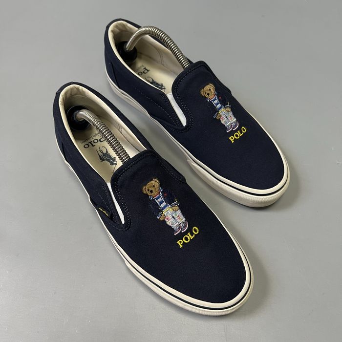 Polo Bear Ralph Lauren оригинал кеды слипоны мужские кроссовки мишка ральф лаурен  размер 41