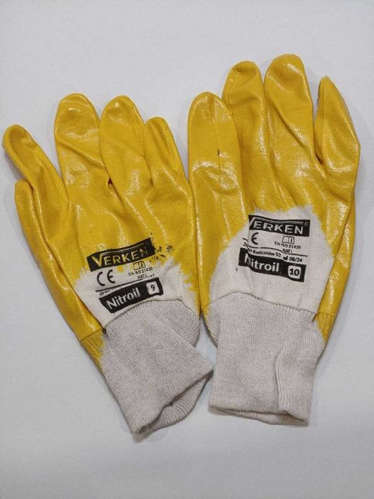 Rękawice olejoodporne nitrylowe powlekane nitrylem - Perto