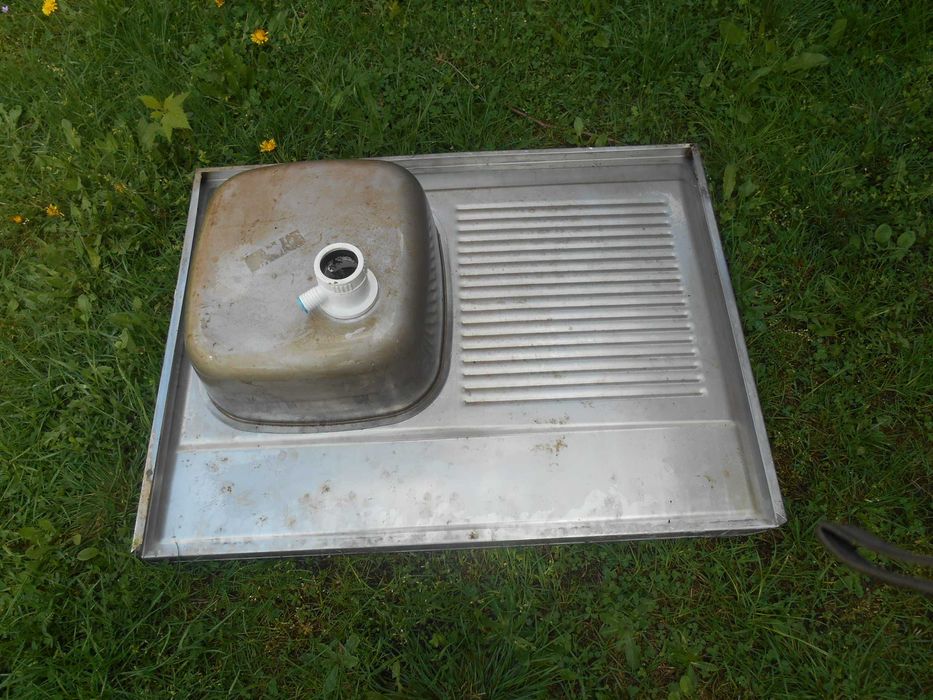 zlew jednokomorowy z ociekaczem 80x60