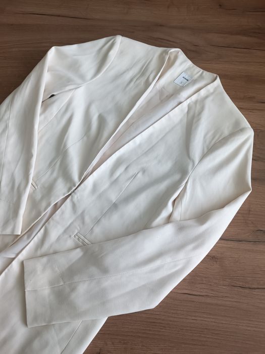 Marynarka żakiet Sinsay kremowa wesele komunia