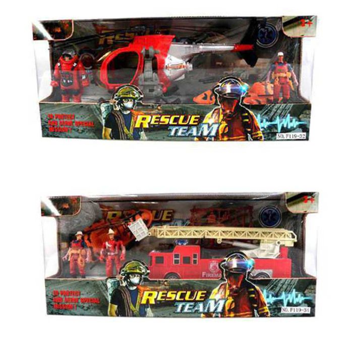 Игровой набор спасателей для детей "Пожарная" F119-32-34
