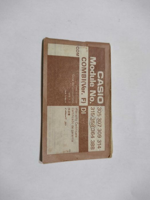 Zegarek Casio ARW-31, moduł 358,produkcja Japonia,oryginalne dokumenty