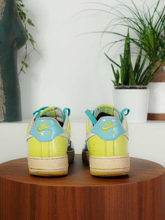 Nike Air Force 1 Pixie jasnoniebiesko-limonkowe r.42,5 unikalny model