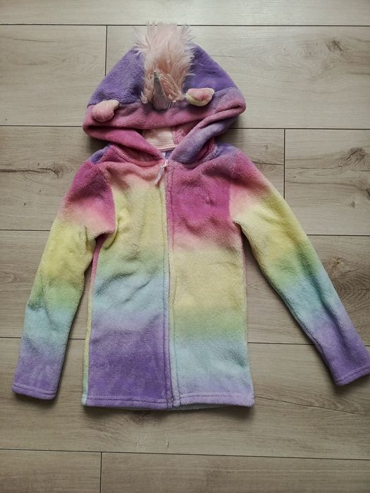 Ciepła bluza jednorożec 110/116