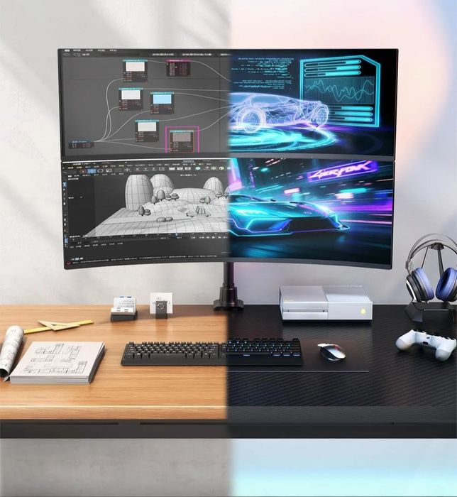 Uchwyt 2  monitory 24-57" Extra Strong PREMIUM!!