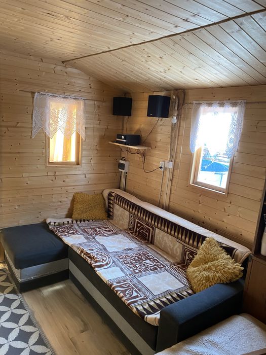Domek letniskowy mobilny ocieplony 4x6m z tarasem