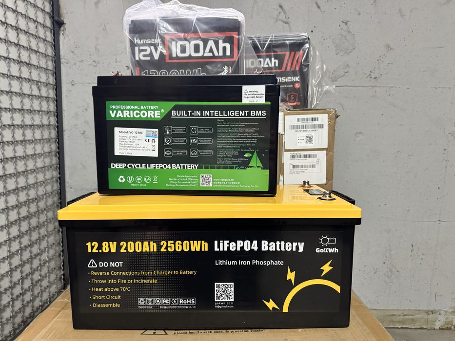 Літієвий  акумулятор LiFePO4 12V — в наявності 12/100/180/200/300/350