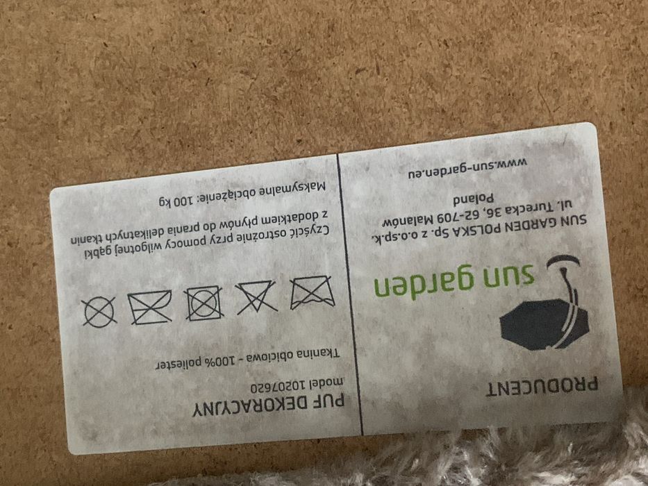 Puf na Nóżkach Beżowy