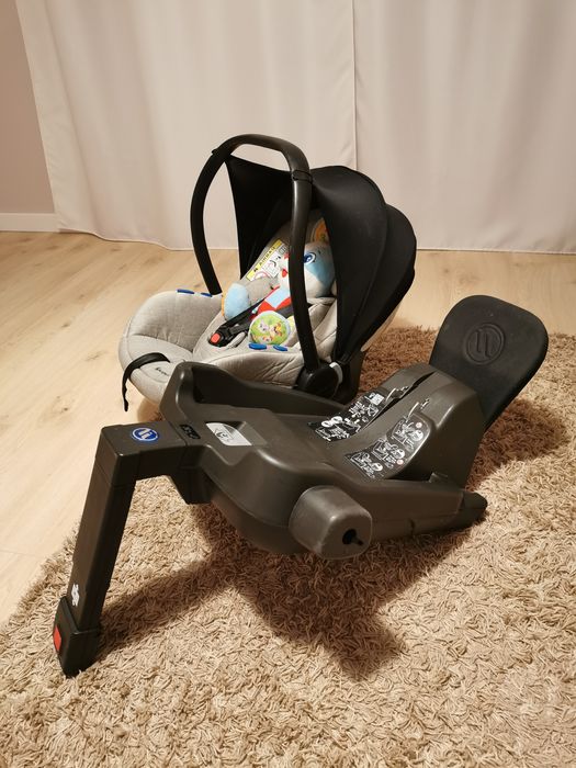 Fotelik samochodowy, nosidełko Pixel Avionaut z bazą isofix  szary