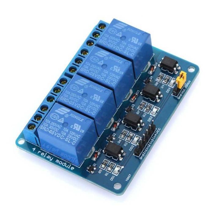 4-Channel Relay Module - 5V Signal, 4 Channels, 220V/10A64739854552578120