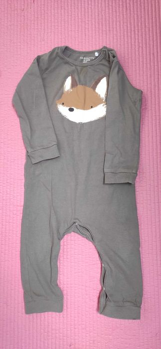 Pajacyk na zatrzaski śpioszki Fox bunny r 86 Sinsay