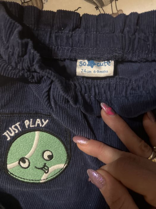 Дитячі штани джинси брюки 3 пари 6-9 місяців 74 см