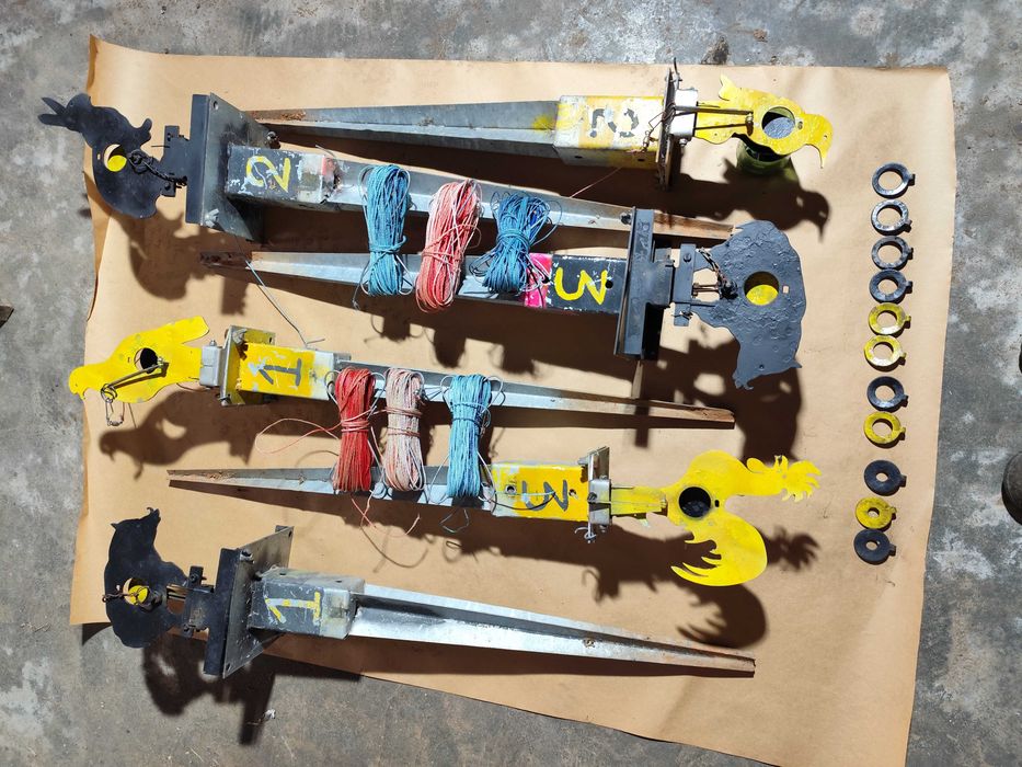 Carabina de ar comprimido HW55 mais alvos.