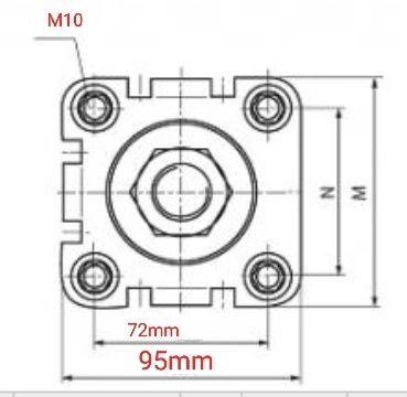 Siłownik pneumatyczny 80x160 dwustronnego działania