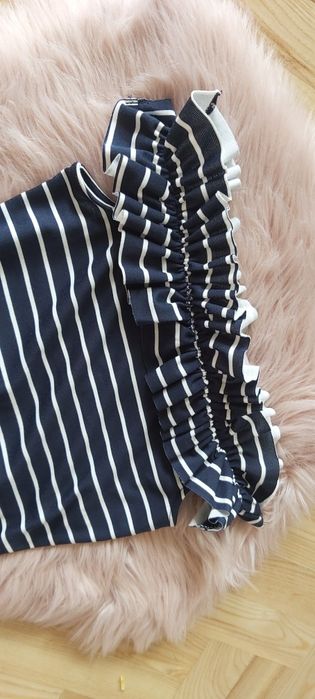 Sukienka marynarska hiszpanka taliowana