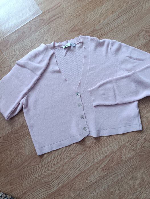 Укороченный кардиган кофта свитер ZARA р 48-50
