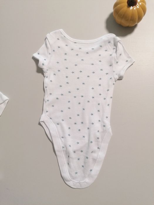 Pack de 2 Bodies Brancos de Bebé Menino