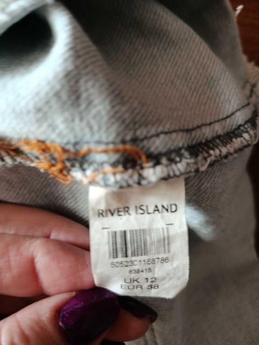 Mini spódniczka jeansowa roz 38 River Island
