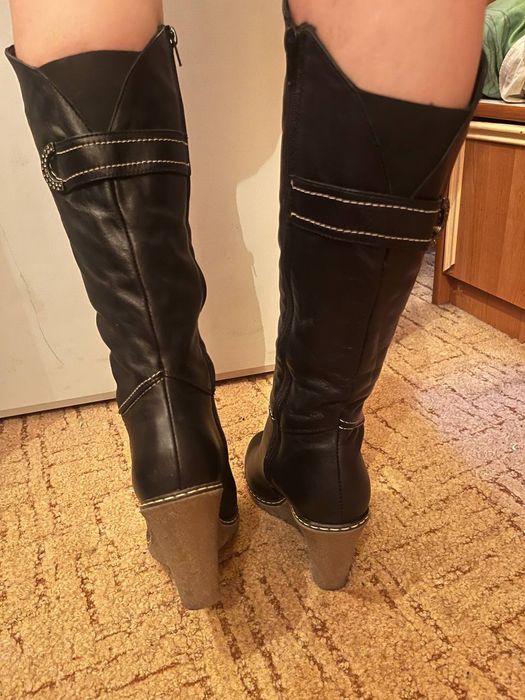 Зимові сапоги з натуральної шкіри