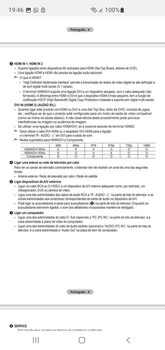 Televisão Samsung 32