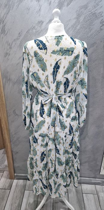 Sukienka maxi S M midi nowa kopertowa