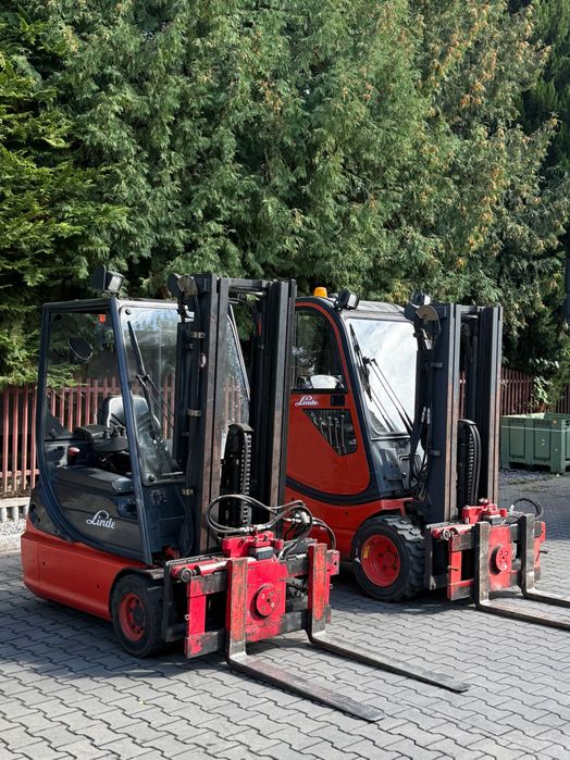 Wózek widłowy LINDE H16 E16 Triplex 4 sekcje wywrotnica TERENOWY