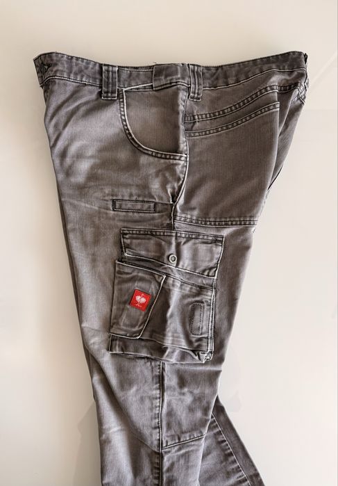 Jeansowe spodnie robocze Engelbert Strauss, szare, rozm 27-54 short