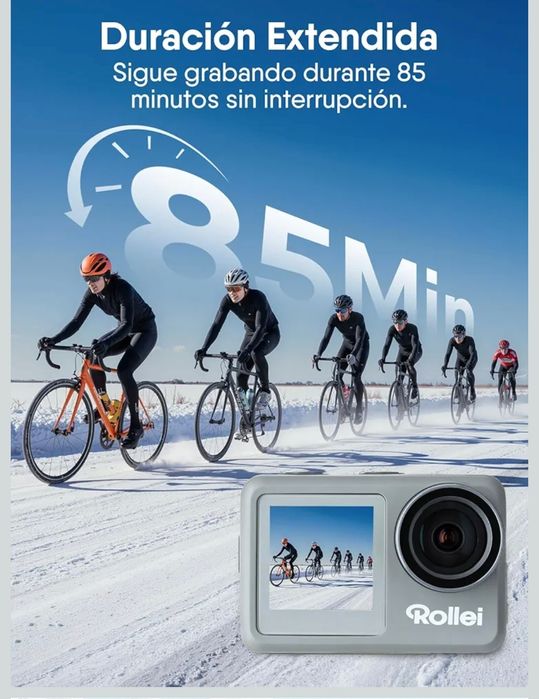 câmara desportiva 4K 60 fps