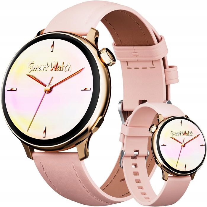 outlet okyuk y13 smartwatch damski złoty bluetooth rozmowy tft 1.27 cala