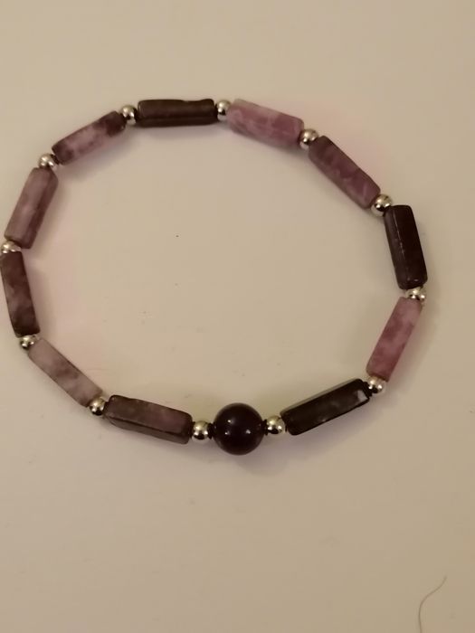 Pulseiras de pedras ( ametista purificada)
