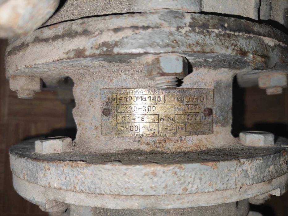 Pompa tłocząca jednostopniowa fi 50