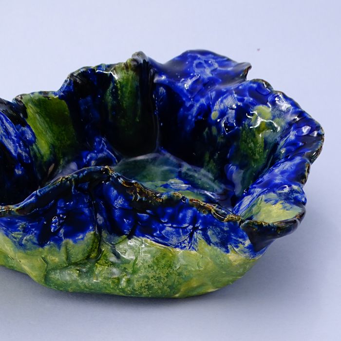 ceramika autorska piękna sygnowana patera misa