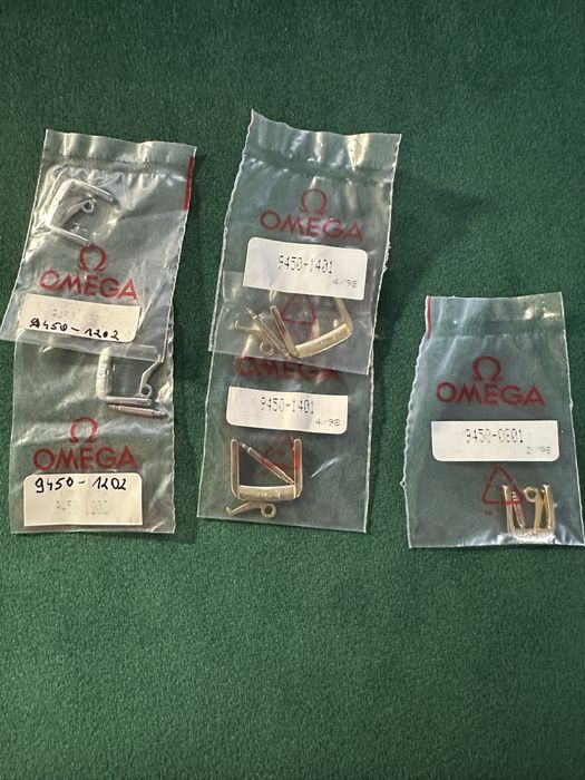 Oryginalna spinka paska Omega stal w kolorze stali i złota 12, 14, 8mm