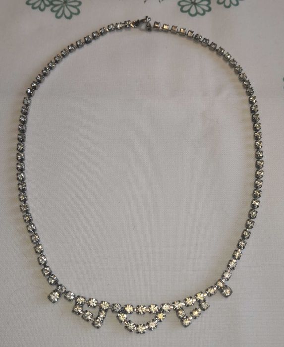 Colar Strass 40 cm