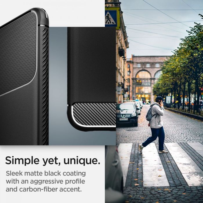 Spigen rugged armor Galaxy S22 matte black