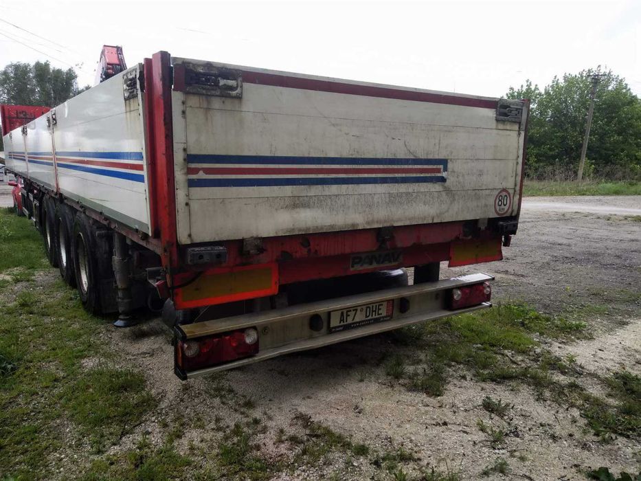 Напівпричіп PANAV з маніпулятором FASSI F235 на 6,5 т. і 8,3 м довжини