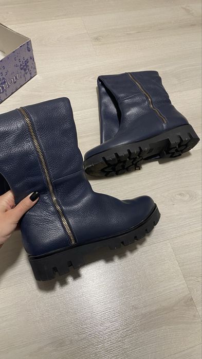 Зимові чоботи шкіра