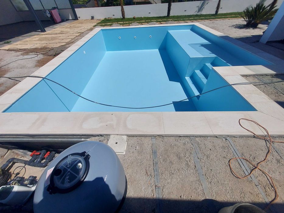 colocação de tela armada e Liner de alta resistência para piscinas