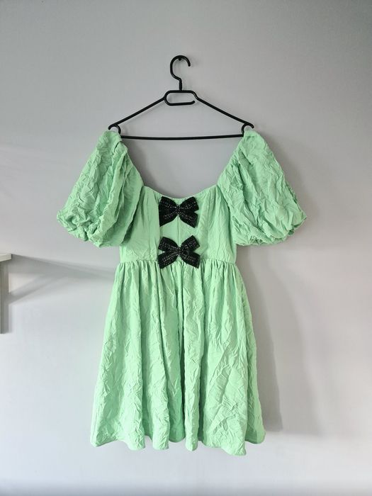 Śliczna krótka sukienka koktajlowa letnia Massimo Dutti Studio s/36 no