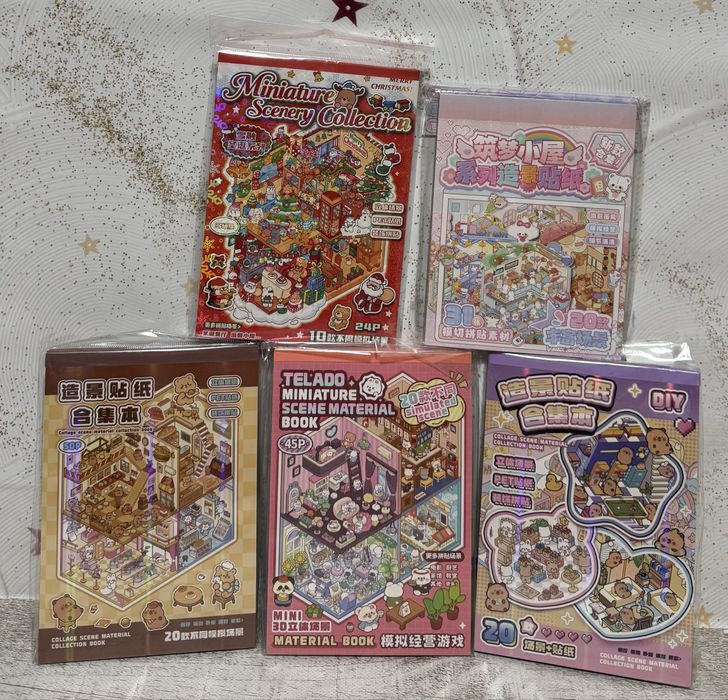 Великі та маленькі!3D Наліпки Кімнати Румбокс Антистрес Блокнот Пінцет