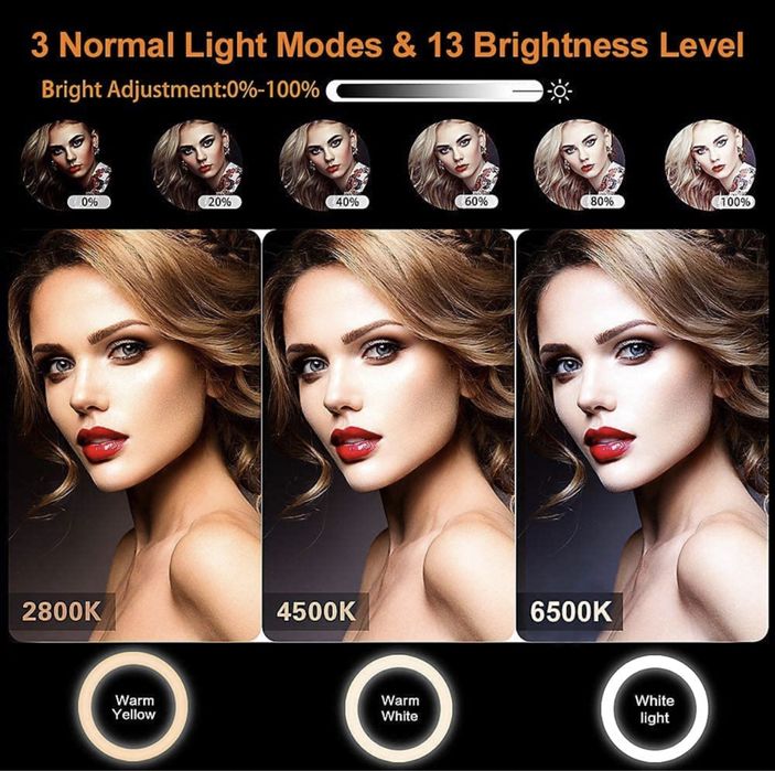 Ring Light / RGB Ring Light 26 cm with Tripod and Remote Control | TikTok (NEW)64739753579010124