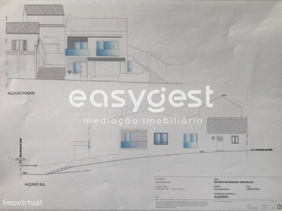 Terreno Urbano com projeto pré aprovado para construir Moradia T2