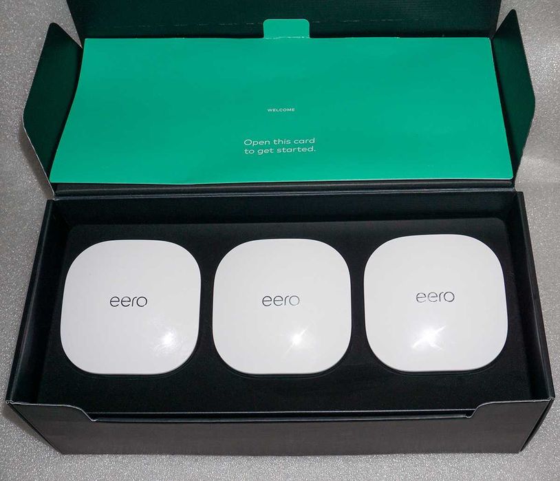 Комплект Amazon Eero Mesh 3 WiFi роутера 802.11ac AC1300 2.4+5 ГГц
