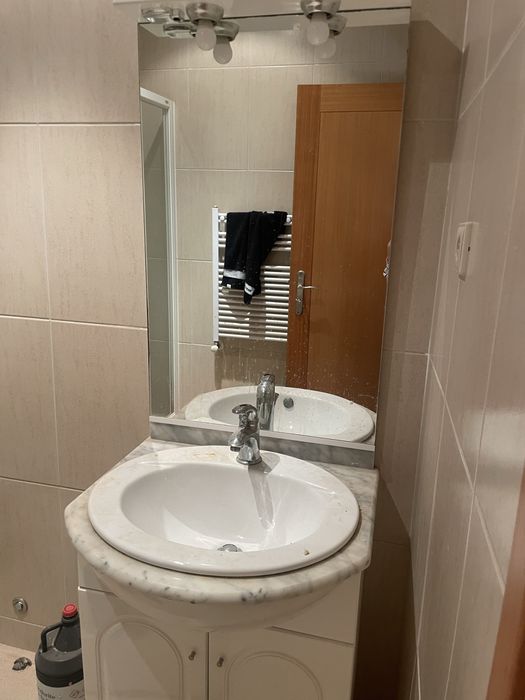 Movél lavatório wc com espelho