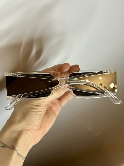 Зеркальные прозрачные очки