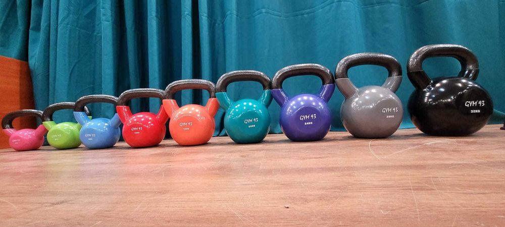 Kettle zestaw do 32 kg NOWE Siłownia Dzwony Kettlebells