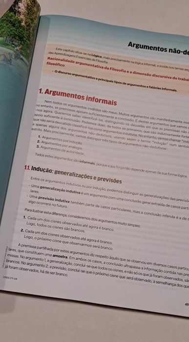 Livro de filosofia 11° Ano preparação para exame  de 2026