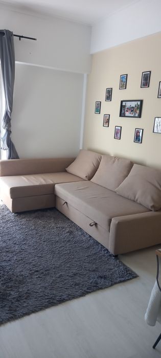 Sofá cama, chaise lounge com arrumação