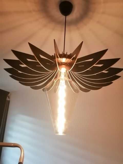 Lampa loft Żarówki ogromne dl 41 cm pająk gratis