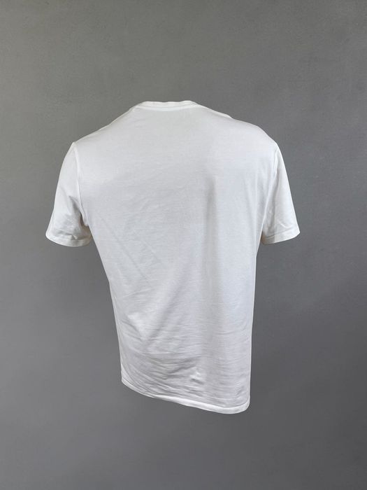 GUESS Logo Tee roz. M męska biała koszulka bawełna elastan men’s white t-shirt cotton elastane